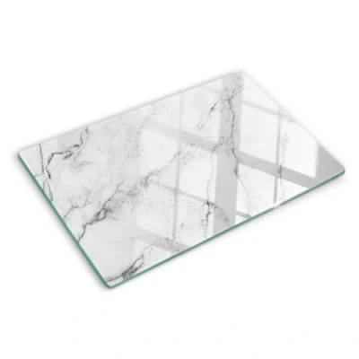 Image of Tulup Glass Chopping Board Cutting Tempered Protection Kitchen Splashback Marble