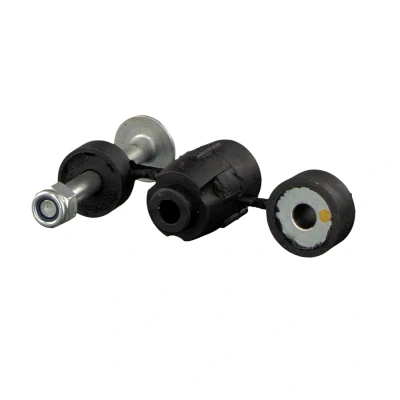 Image of 7700799404, 7700803387 Anti roll bar link FEBI BILSTEIN 12164 Front Axle Left, Right with lock nuts Elastomer RENAULT: CLIO 2, Kangoo I