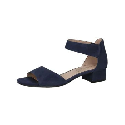 Image of CAPRICE Women&#039;s Damen 9 28102 44 Wedge Sandal, Ocean Suede, 4 UK