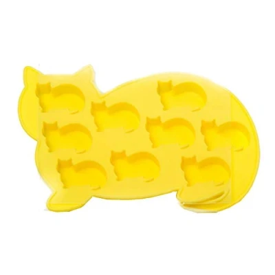 Image of Epicurean Barware Yellow Cat Ice Cube Tray
