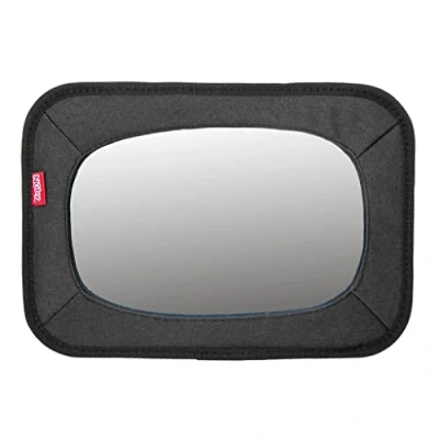 Image of Nuby Dr. Talbot&#039;s Car Mirror for Baby Back Seat with Fully Adjustable Straps Shatterproof Installed in Seconds Black Keep an eye on your child!