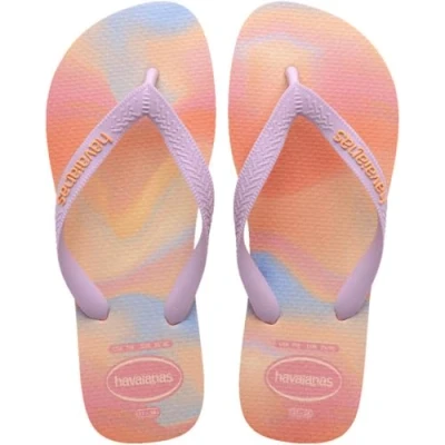 Image of Havaianas TOP Fashion Tbar sandals, Women&#039;s, Size: 4 5, Peach Synthetics
