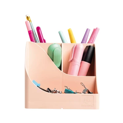 Image of Exacompta Skandi Recycled Plastic PenWave Pen Pot Nude 69531D
