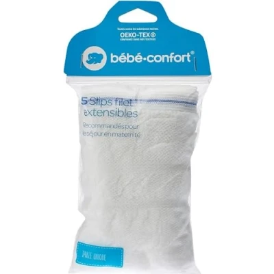Image of Bebeconfort Set of 5 Stretch Mesh Briefs White