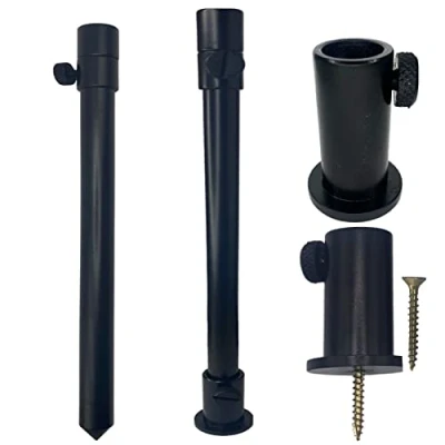Image of 2 LFS Black Aluminium Stage stands + x 30 50cm Bank Sticks Carp Coarse Fishing SCREWS
