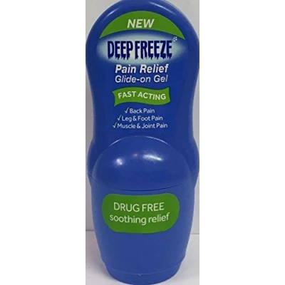Image of SIX PACKS of Deep Freeze Pain Relief Glide On Gel 50g