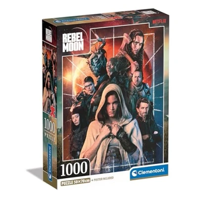 Image of Clementoni Jigsaw Puzzle Rebel Moon 1000 Pieces For Adults 14 99 Years, Poster Included, Gift Men/Women, Film, Netflix Series, Made In Italy, 39866