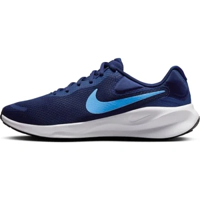 Image of Nike Performance Revolution 7 Road running shoes, Men&#039;s, Size: 9.5, Blue void/university blue/white/black Textile/synthetics