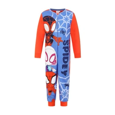 Image of Spidey And His Amazing Friends Boys Girls Kids Spiderman Onesie (4 5 Years) Blue