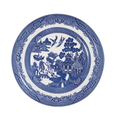 Image of BLUE WILLOW sets of 6 dinnerplates 26cm Churchill CHINA, Made in England by China