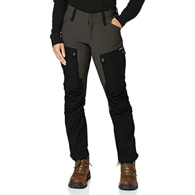Image of FJALLRAVEN F89852S 550 018 Keb Trousers Curved W Short Black Stone Grey 46