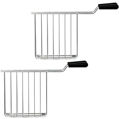 Image of SPARES2GO Toastie Cage Rack with Drip Tray Compatible Dualit Architect Domus Lite Toaster (Pack of 2)