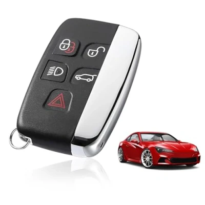 Image of Key Cover For Range Rover Evoque Matrix 5 Button Car Fob Replacement Sport Land Discovery 4 Freelander Jaguar Remote Case Shell