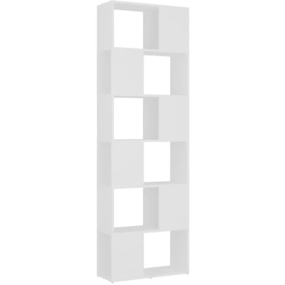 Image of vidaXL Book Cabinet Room Divider White 60x24x186 cm