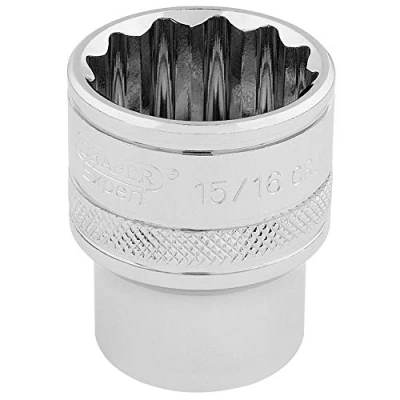 Image of Draper HI TORQ� 12 Point Socket, 1/2&quot; Sq. Dr., 15/16&quot;