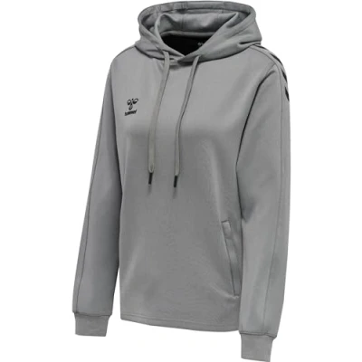 Image of hummel Women&#039;s Hmlcore Xk Poly Hood Sweat Woman Sweatshirt Grey Melange