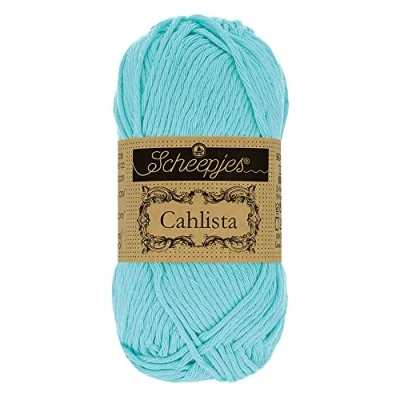 Image of Scheepjes Cahlista 397 Cyan Yarn 10x50g