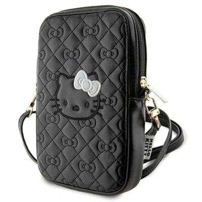Image of CG MOBILE Hello Kitty HKPBPEKHBPK Bag black Quilted Bows Strap,