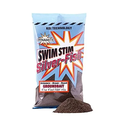 Image of Dynamite Baits Swim Stim Silver Fish Groundbait Dark 900g Ady041413 DY1413