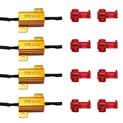 Image of HUIQIAODS 25W 6ohm Load Resistor Fix LED Bulb Hyper Flash Error Code for Turn Signal Lights