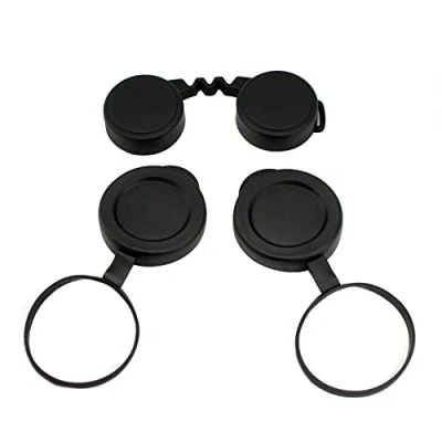 Image of 10x42 Optics Binocular Caps, Objective Lens Caps Rubber Waterproof Binoculars Protective Covers for Compact