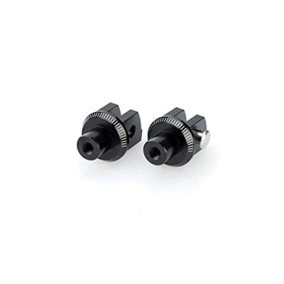 Image of Puig Adapters by Pair Footpegs Rider 6456N for Honda CB1000 14&#039;, Yamaha FJR1300A/AS 13&#039; 18&#039;, Black