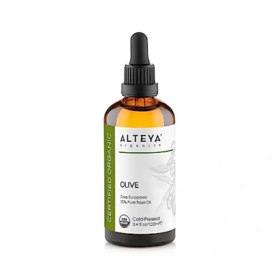 Image of Alteya Organic Olive Oil 100ml 100% USDA Certified Pure Natural Carrier Moisturising, Nourishing, Premium Therapeutic Grade Skin Treatment