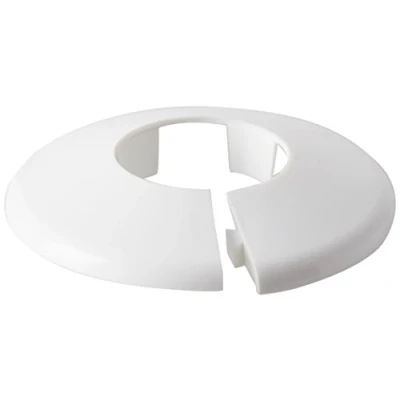 Image of Talon Click in Pipe Collar White 28mm Pack of 10 Clicks Into Place High Grade Polypropylene for Home Improvement, Plumbing, Installation