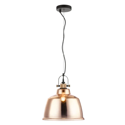 Image of Ava 1 Light Gold Dome Pendant Ceiling
