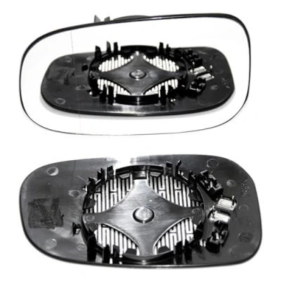 Image of Fits to Volvo C70 Clip on Wing Mirror Glass With Base Heated Wide Angle LHS UK Passenger Side2007 2009
