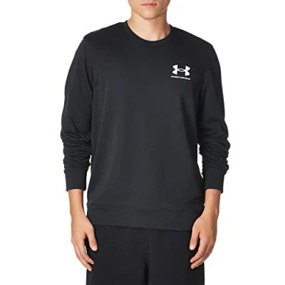Image of Under Armour Men&#039;s Ua Rival Terry Lc Crew 001 Black M T Shirt,
