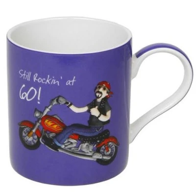 Image of Still Rockin&#039; at 60! Male Birthday Fine China Mug in a box