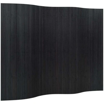 Image of vidaXL Black Bamboo Room Divider Screen Separator 165x250 cm for Bedroom/Living Room/Office Indoor Privacy Partition