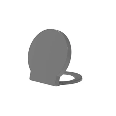 Image of Round Soft Close Toilet Seat Quick Release Top or Bottom Fix 400 x 420 (Grey)