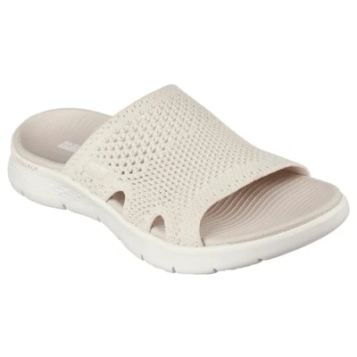 Image of Skechers Women&#039;s GO Walk Flex Sandal ELATION, Natural Textile, 4 UK