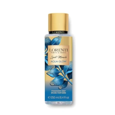 Image of Lorenti Body Mist Spray 250 ml Aqua Glow For Woman Fresh Scent More Permanent Formula Luxury of Fragrance