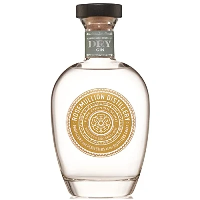 Image of Rosemullion Dry Gin, 70cl 43% Award Winning London Gin Distilled in Cornwall
