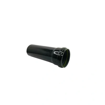 Image of Davant Pushfit Soil Single Socket Pipe 110mm x 3m Black