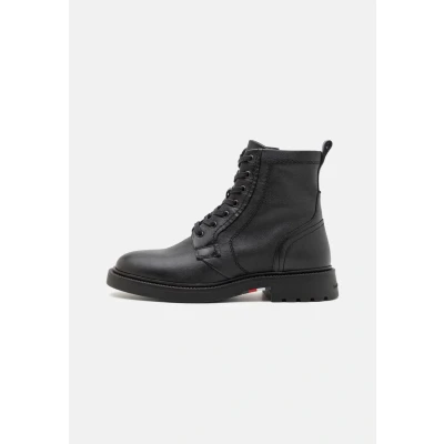 Image of Tommy Hilfiger Comfort BOOT Laceup ankle boots, Men&#039;s, Size: 9, Black Leather