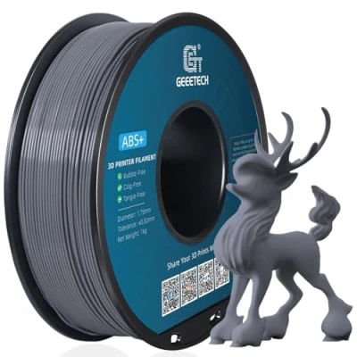 Image of Geeetech 3D Printer ABS+ Filament 1.75mm Grey, Printing ABS 1KG 1 Spool