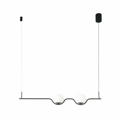 Image of Le Vita LED Pendant Black 2x 6W 2700K