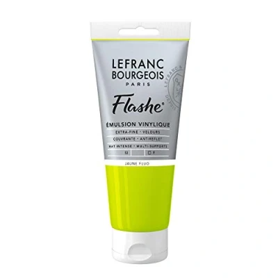 Image of Lefranc Bourgeois Acrylic Vinyl Emulsion, Fluorescent Yellow, 1 stück (1er Pack)