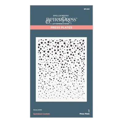 Image of Spellbinders BP 200 Sprinkled Confetti Press Plates from The Home for Holidays Collection