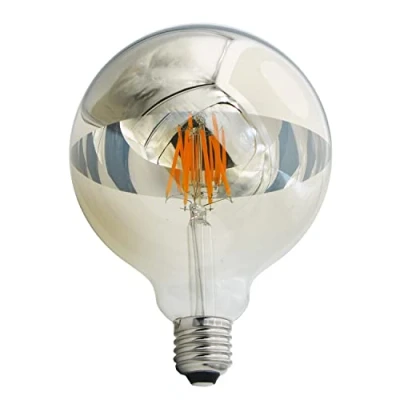 Image of LED 6W Crown Gold 125mm Globe E27 Very Warm White Dimmable