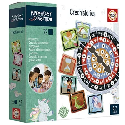 Image of Educa 18694 Learning is Fun: Creating Stories Educational Game for Children, Ages 5 and Over, Multicoloured