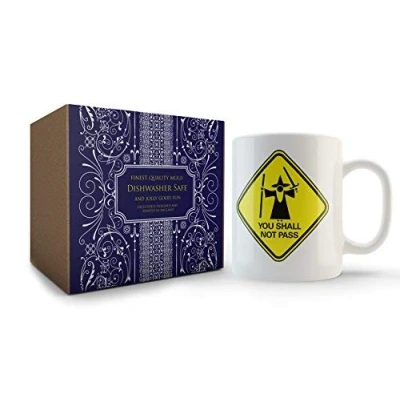 Image of Cultzilla Lord of The Rings Inspired You Shall Not Pass Mug