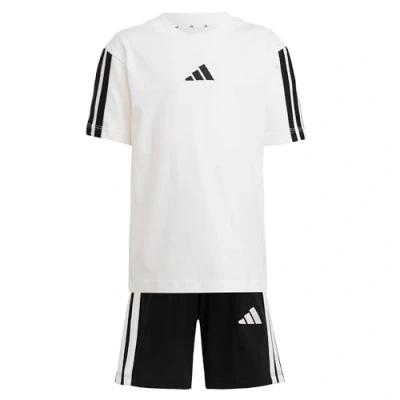 Image of adidas Performance Essentials KIDS Unisex SET Shorts for kids, Size: 5 6y, White/black