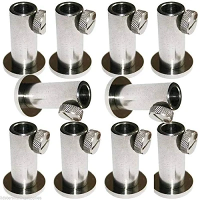 Image of 10 x New Stainless Steel Stage Stands For Platform Carp Fishing Bank Sticks