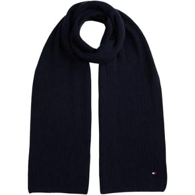 Image of Tommy Hilfiger FLAG PIMA Scarf, Men&#039;s, Size: One Size, Space blue