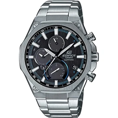 Image of Casio Men Chronograph Quartz Watch with Stainless Steel Strap Silver